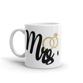 Mrs. & Rings NewlyWed Honeymoon Couple Coffee Tea Cup Mug, Mugs, $ 17.50, A Moment Of Now™